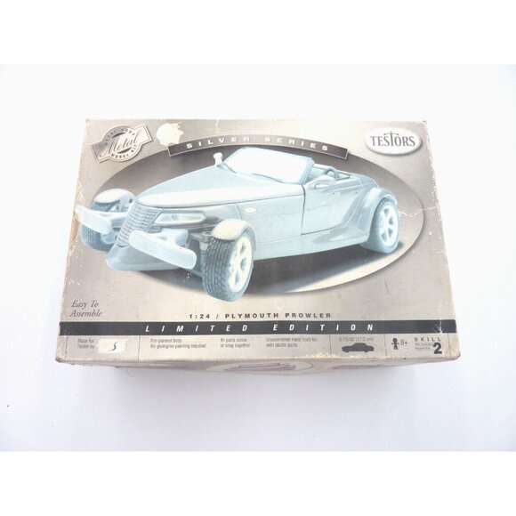 Testors Silver Series Plymouth Prowler Metal Body Model Kit 1:24 440073 w/box - Picture 1 of 13